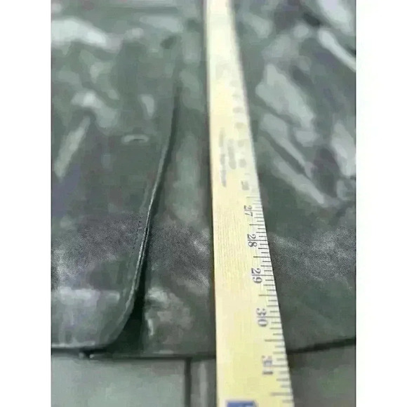 Colebrook & Co. Women’s Size Small Leather Coat Black Mid-Length - Picture 10 of 11